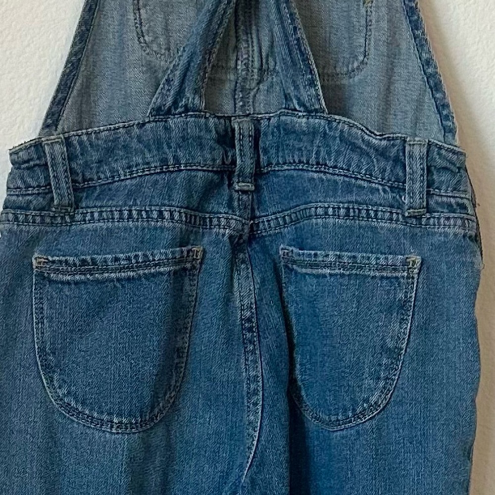 Jordache Distressed Denim Overalls Size L/G 10-12 - Picture 8 of 11